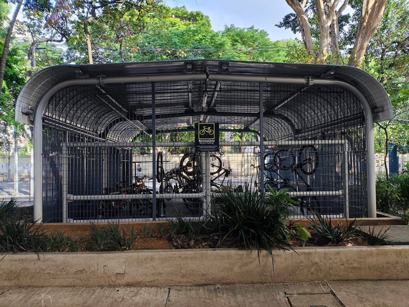 Foto do bicicletário Terminal Princesa Isabel